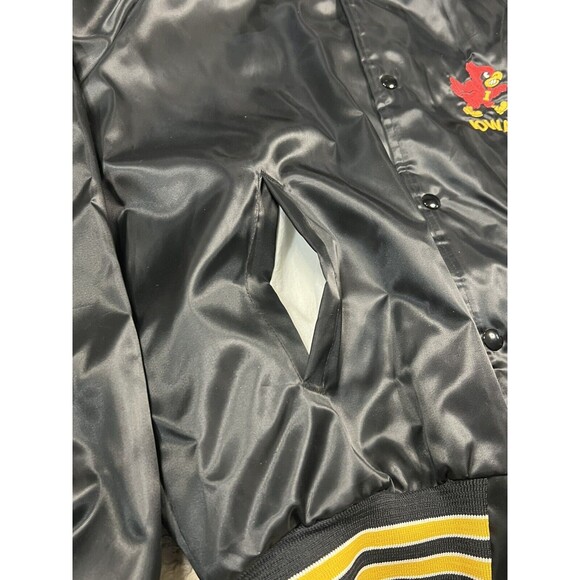 Vintage 70-80s ISU Iowa State Cyclones Locker Line Satin Jacket Size XL NWT Rare - Picture 8 of 14